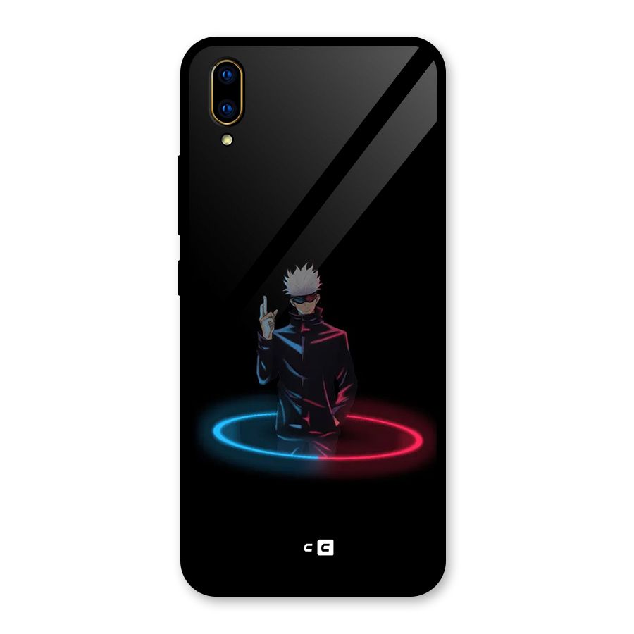 Gojo Sataru Wink Glass Back Case for Vivo V11 Pro