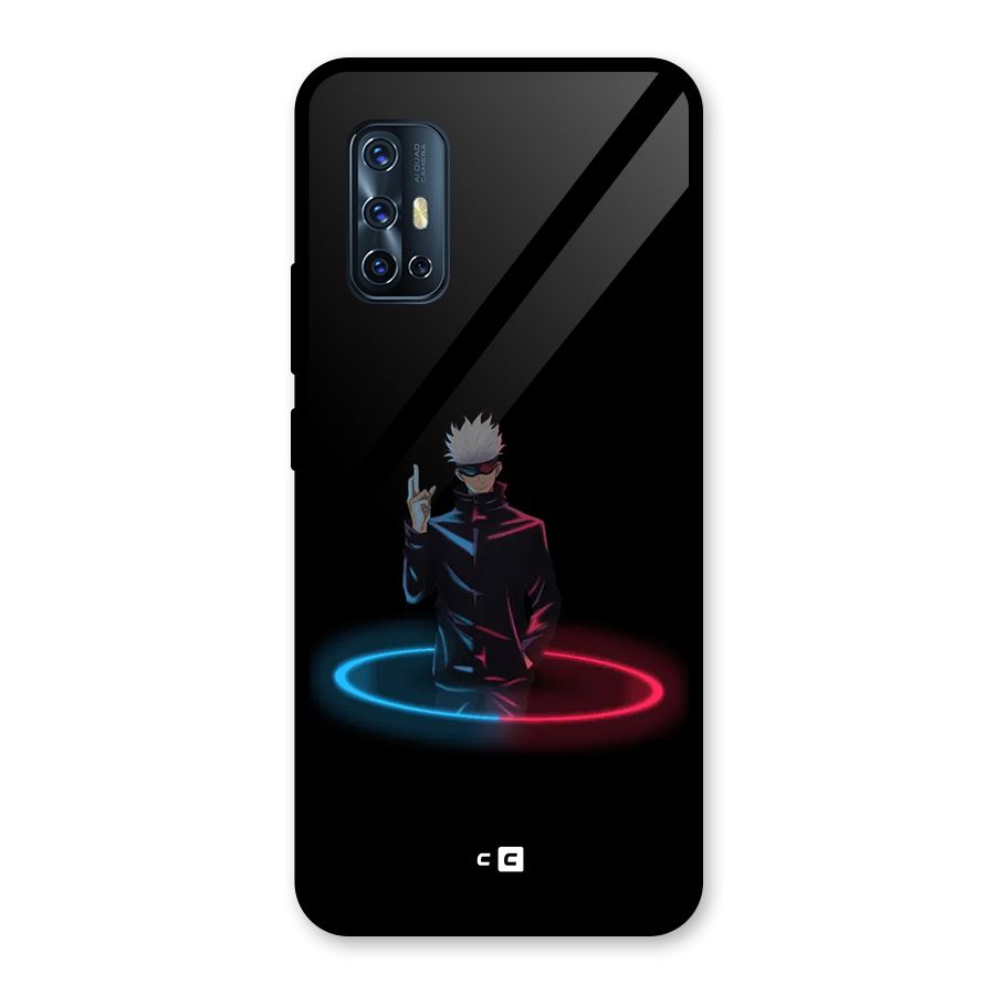 Gojo Sataru Wink Glass Back Case for Vivo V17