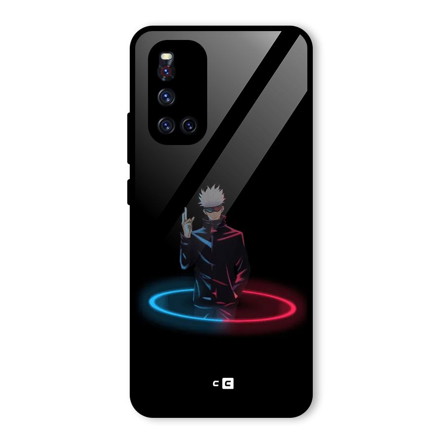 Gojo Sataru Wink Glass Back Case for Vivo V19