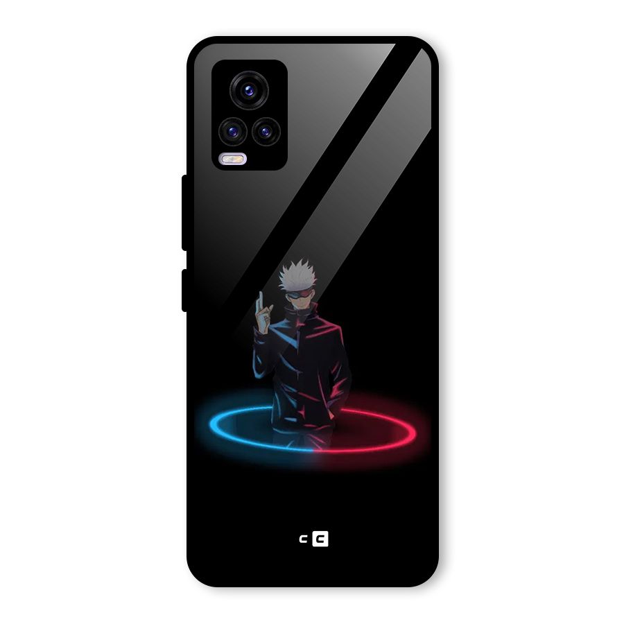 Gojo Sataru Wink Glass Back Case for Vivo V20