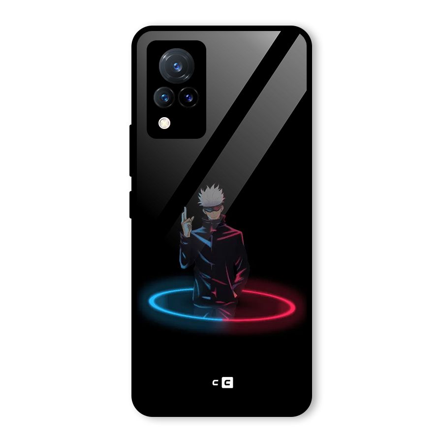 Gojo Sataru Wink Glass Back Case for Vivo V21 5G