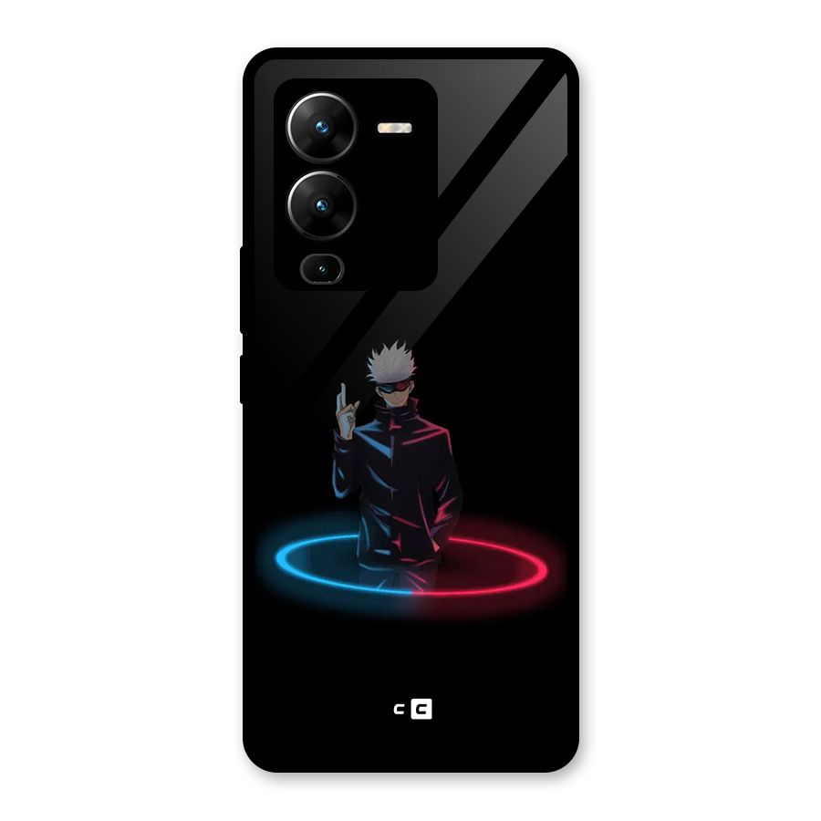 Gojo Sataru Wink Glass Back Case for Vivo V25 Pro