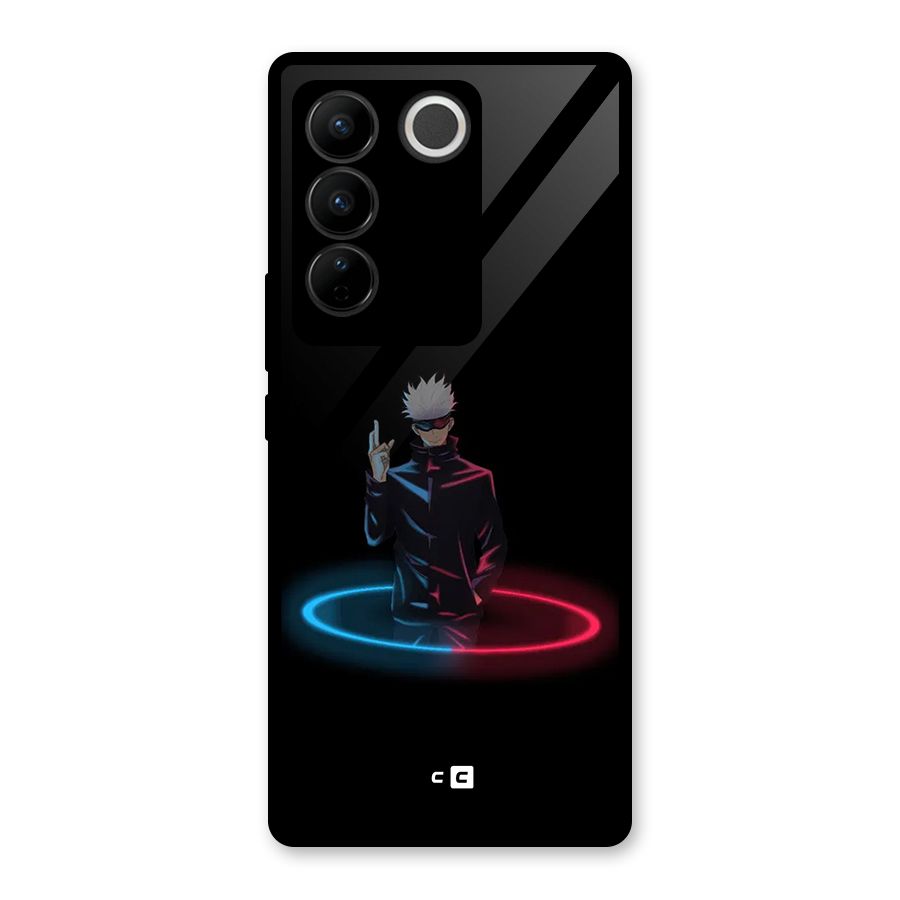Gojo Sataru Wink Glass Back Case for Vivo V27
