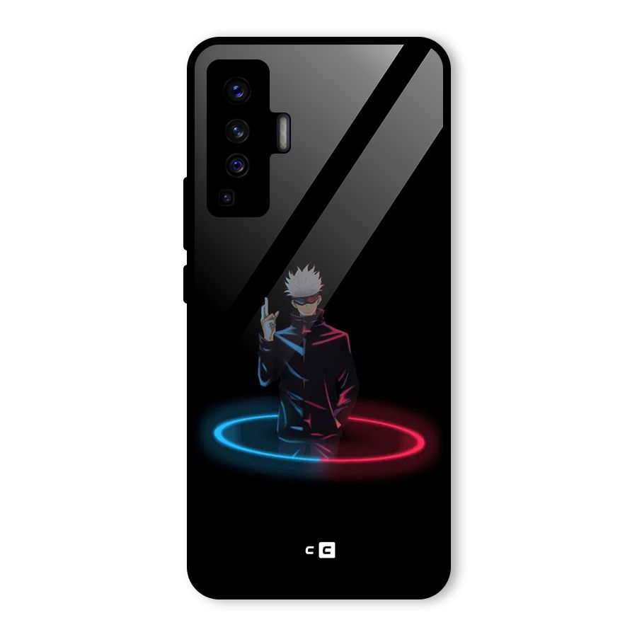 Gojo Sataru Wink Glass Back Case for Vivo X50