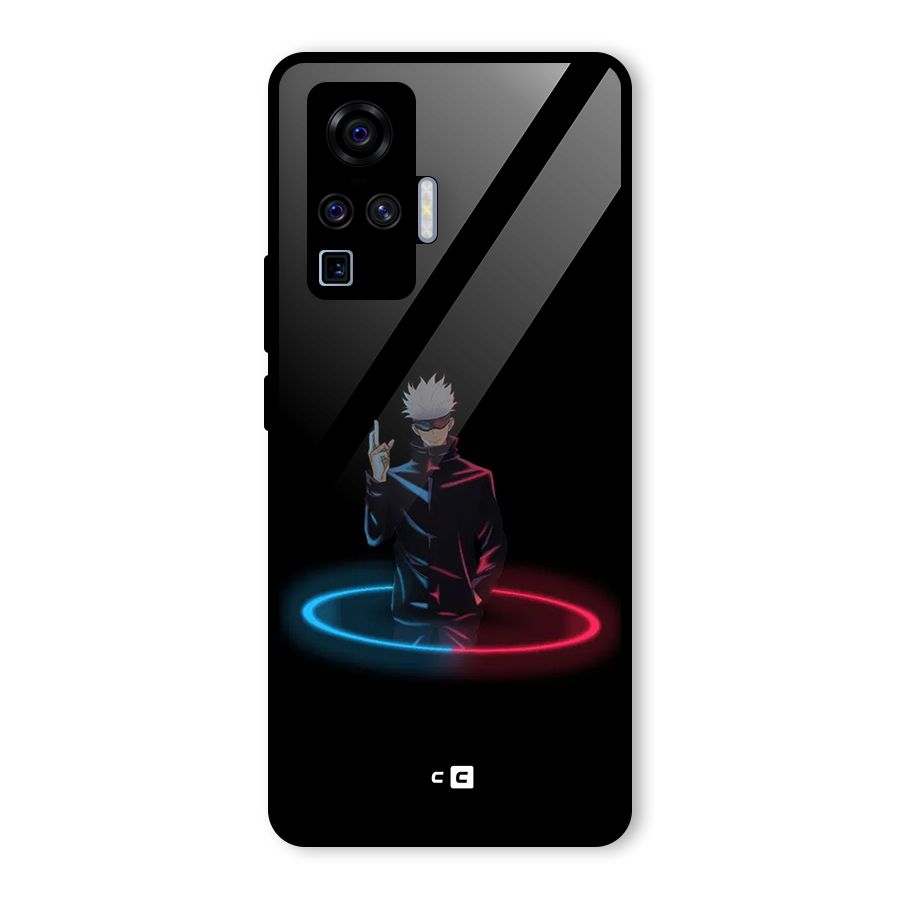 Gojo Sataru Wink Glass Back Case for Vivo X50 Pro