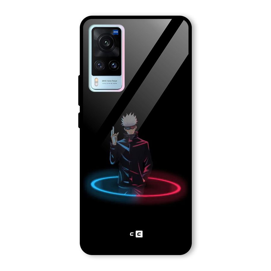 Gojo Sataru Wink Glass Back Case for Vivo X60