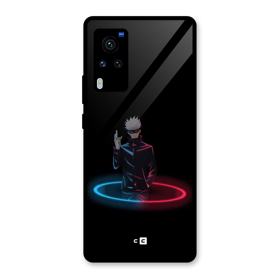 Gojo Sataru Wink Glass Back Case for Vivo X60 Pro