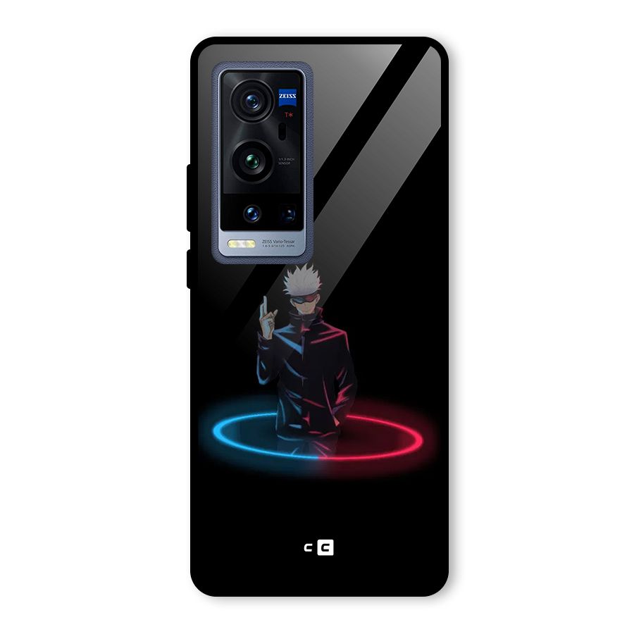 Gojo Sataru Wink Glass Back Case for Vivo X60 Pro Plus