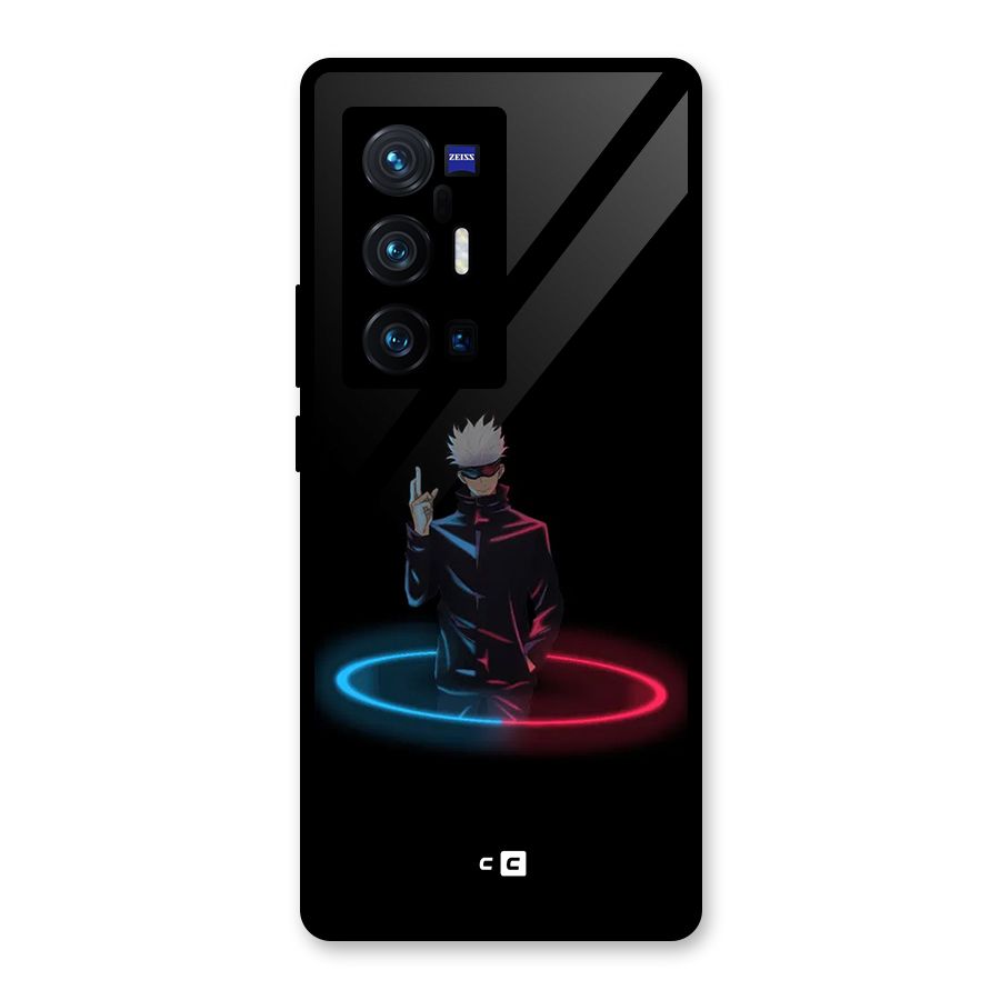 Gojo Sataru Wink Glass Back Case for Vivo X70 Pro Plus
