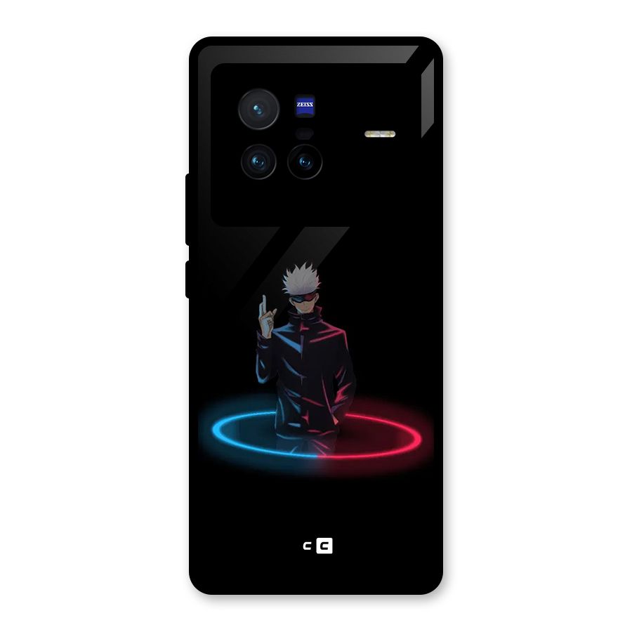 Gojo Sataru Wink Glass Back Case for Vivo X80