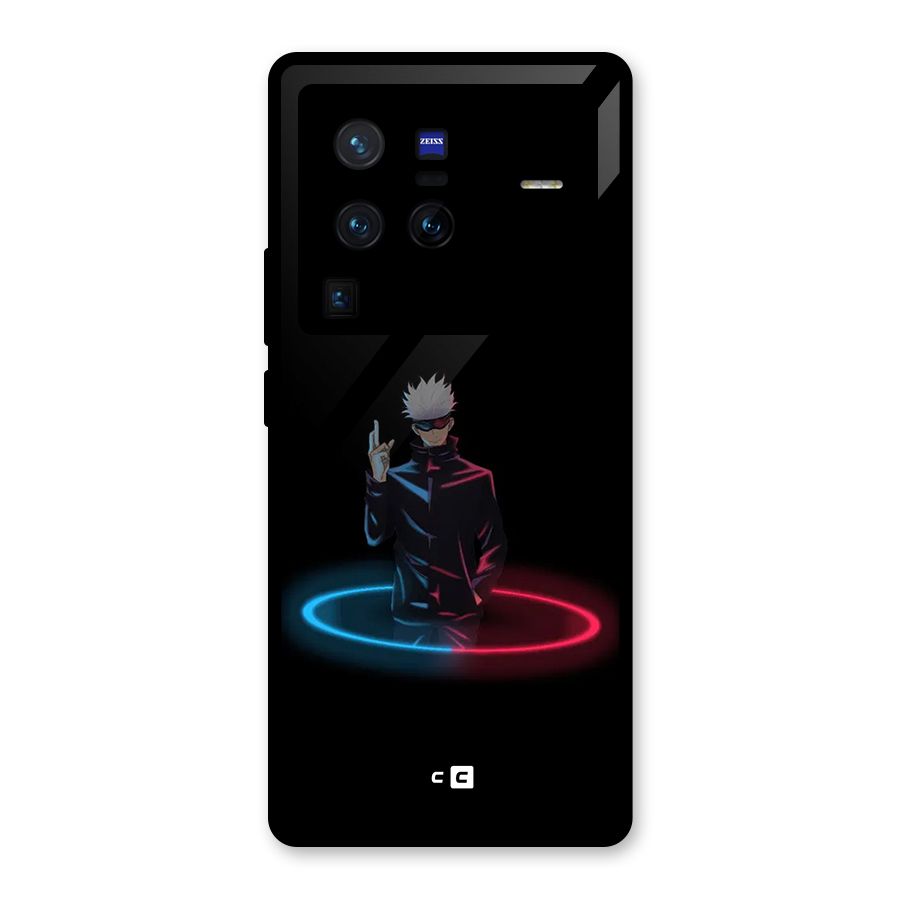 Gojo Sataru Wink Glass Back Case for Vivo X80 Pro