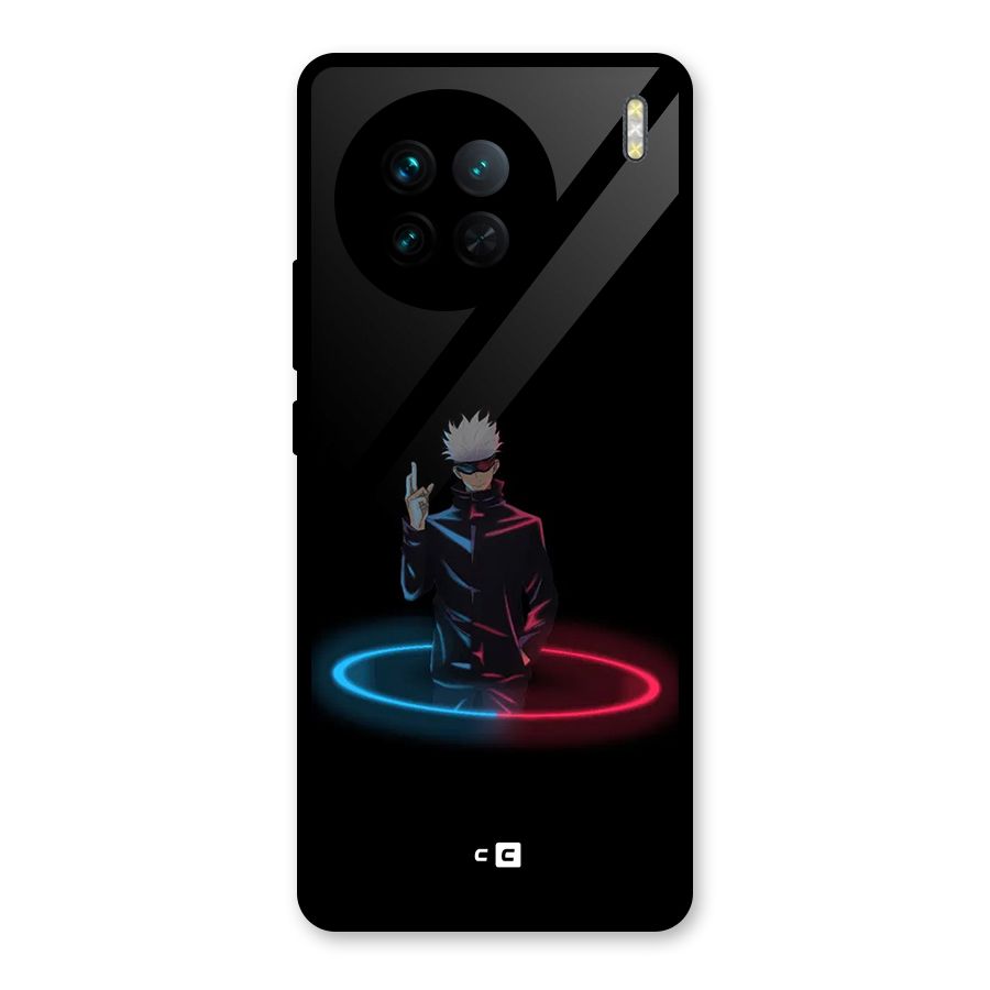 Gojo Sataru Wink Glass Back Case for Vivo X90