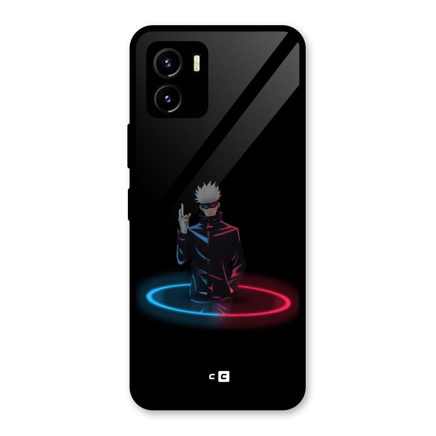 Gojo Sataru Wink Glass Back Case for Vivo Y15s