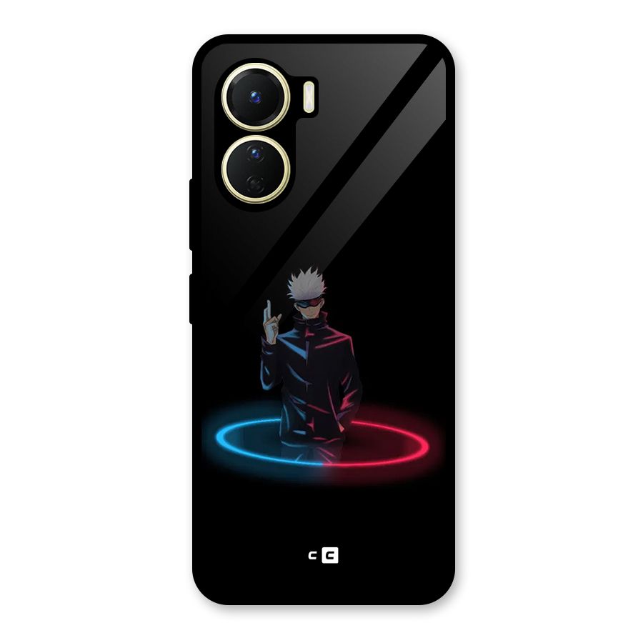 Gojo Sataru Wink Glass Back Case for Vivo Y16