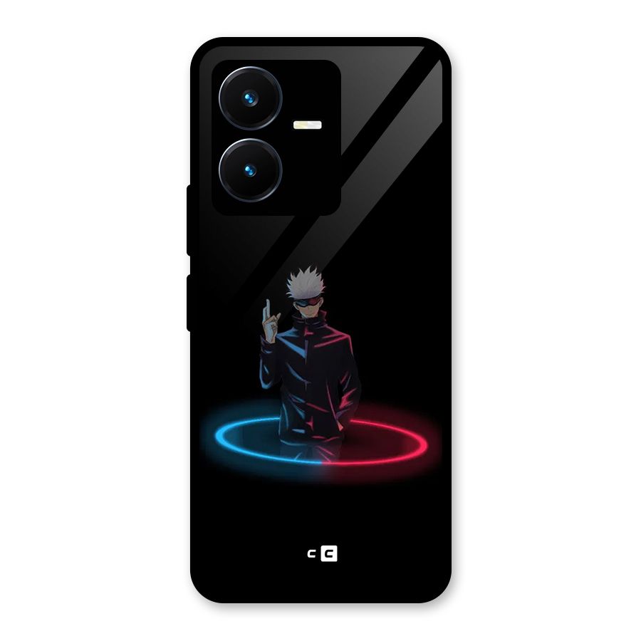 Gojo Sataru Wink Glass Back Case for Vivo Y22s
