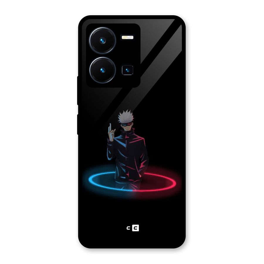 Gojo Sataru Wink Glass Back Case for Vivo Y35