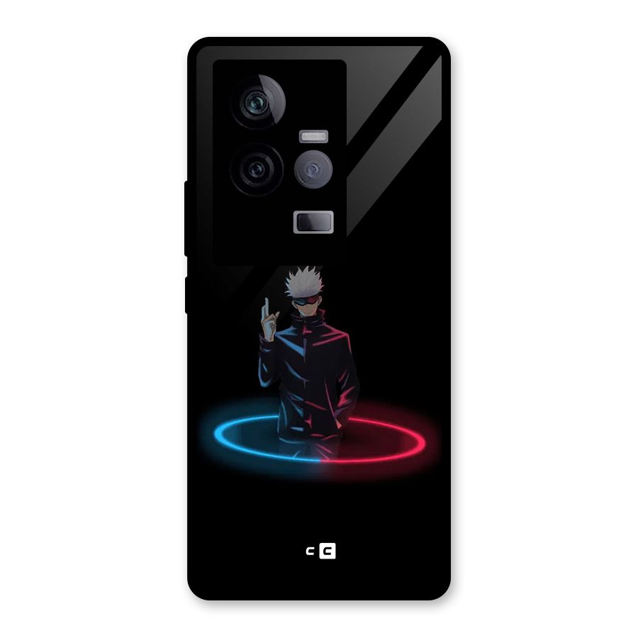 Gojo Sataru Wink Glass Back Case for Vivo iQOO 11 5G