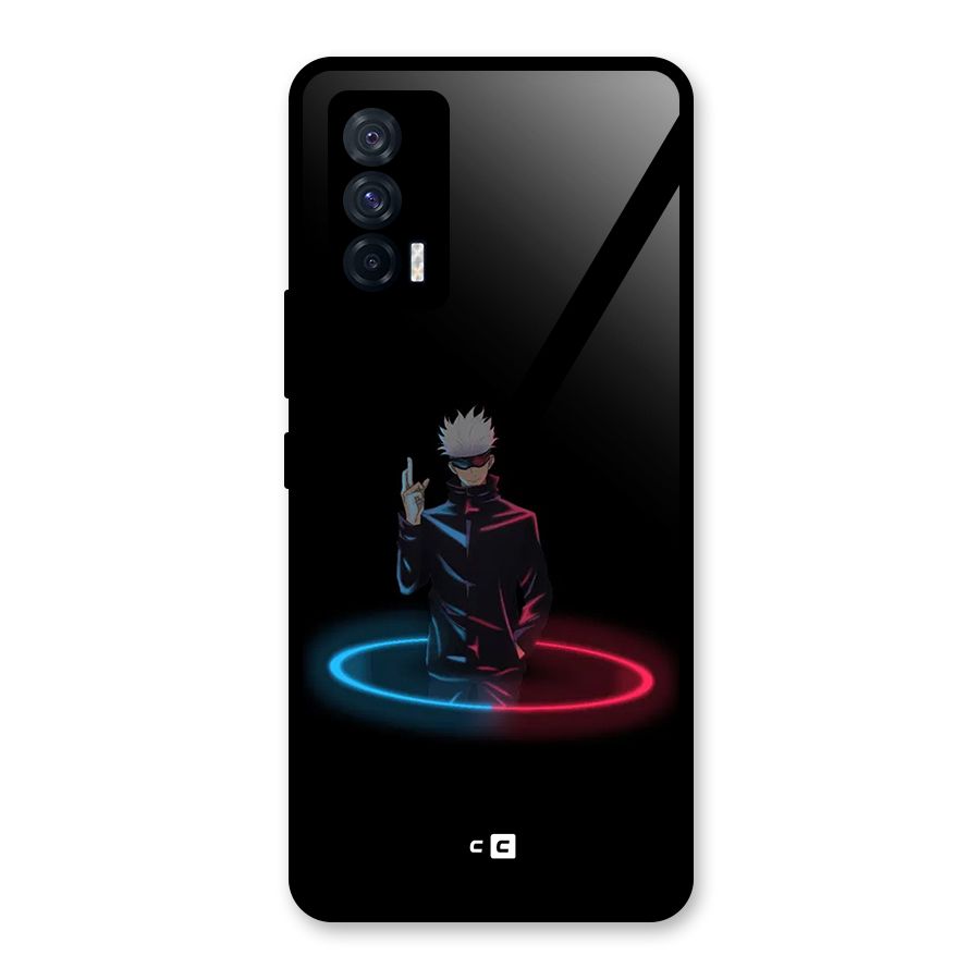 Gojo Sataru Wink Glass Back Case for Vivo iQOO 7 5G
