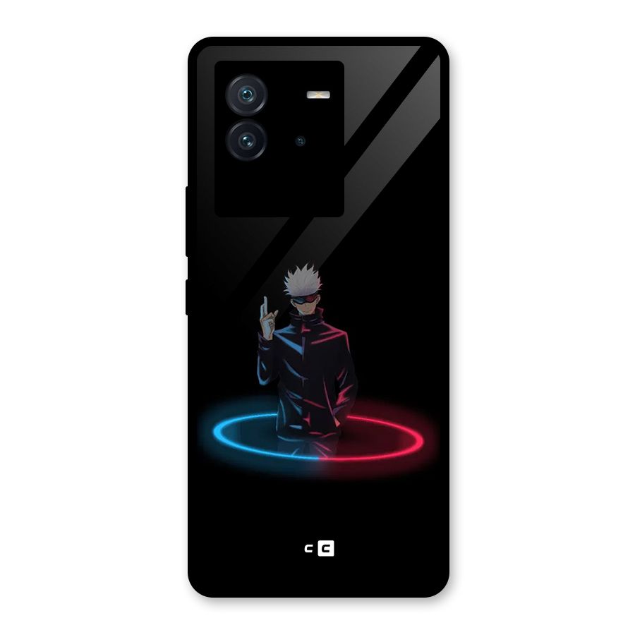Gojo Sataru Wink Glass Back Case for Vivo iQOO Neo 6 5G