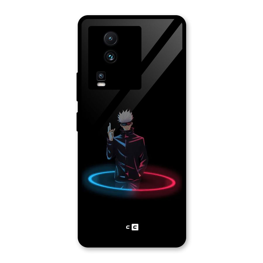 Gojo Sataru Wink Glass Back Case for Vivo iQOO Neo 7