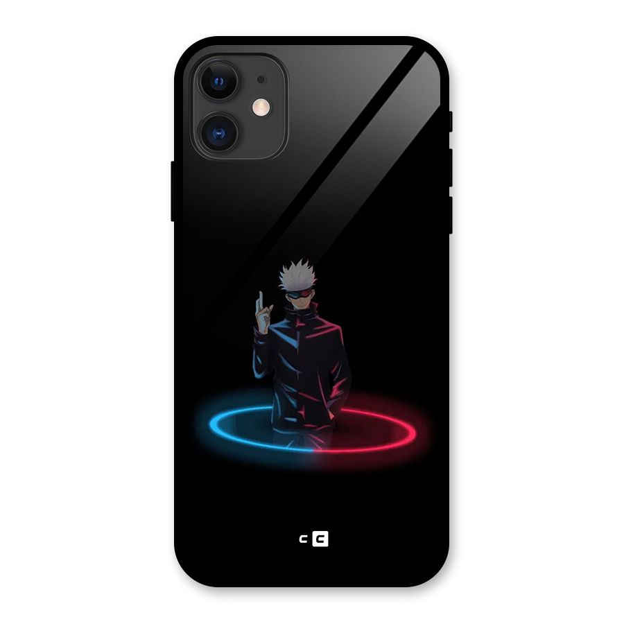 Gojo Sataru Wink Glass Back Case for iPhone 11