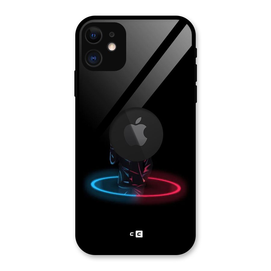 Gojo Sataru Wink Glass Back Case for iPhone 11 Logo Cut