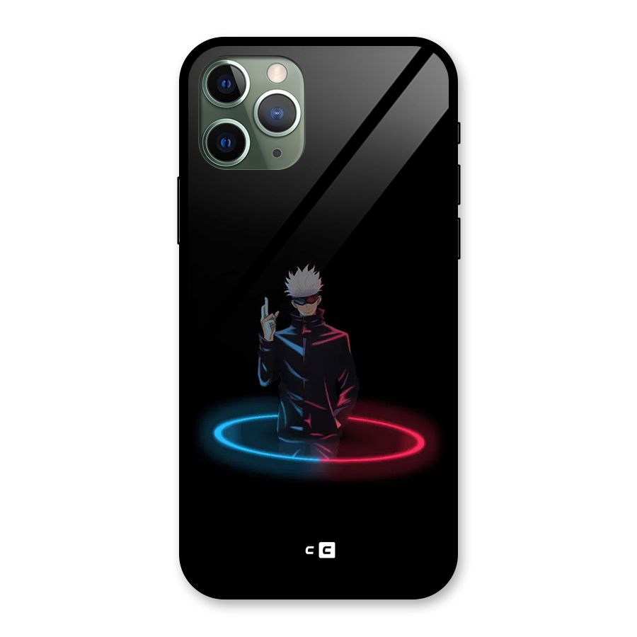 Gojo Sataru Wink Glass Back Case for iPhone 11 Pro