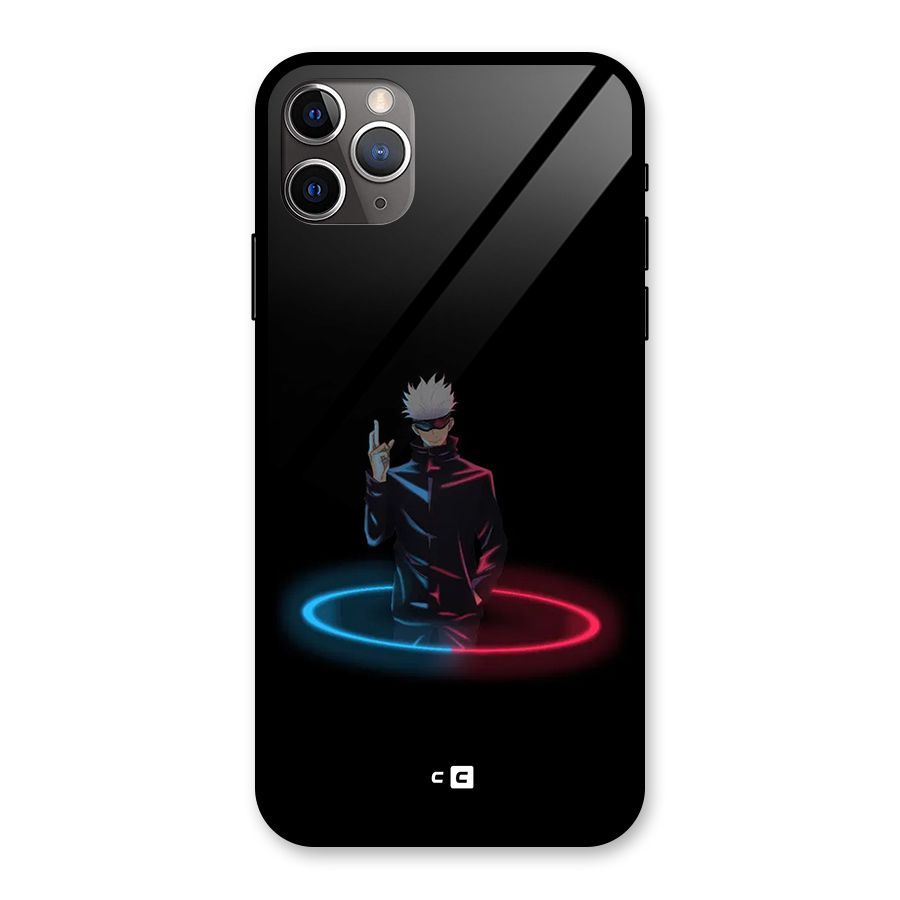 Gojo Sataru Wink Glass Back Case for iPhone 11 Pro Max