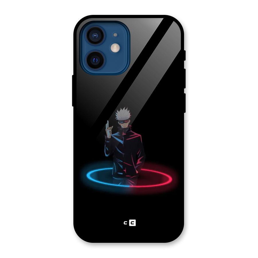 Gojo Sataru Wink Glass Back Case for iPhone 12 Mini