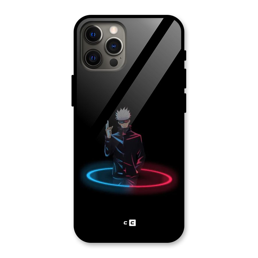 Gojo Sataru Wink Glass Back Case for iPhone 12 Pro Max