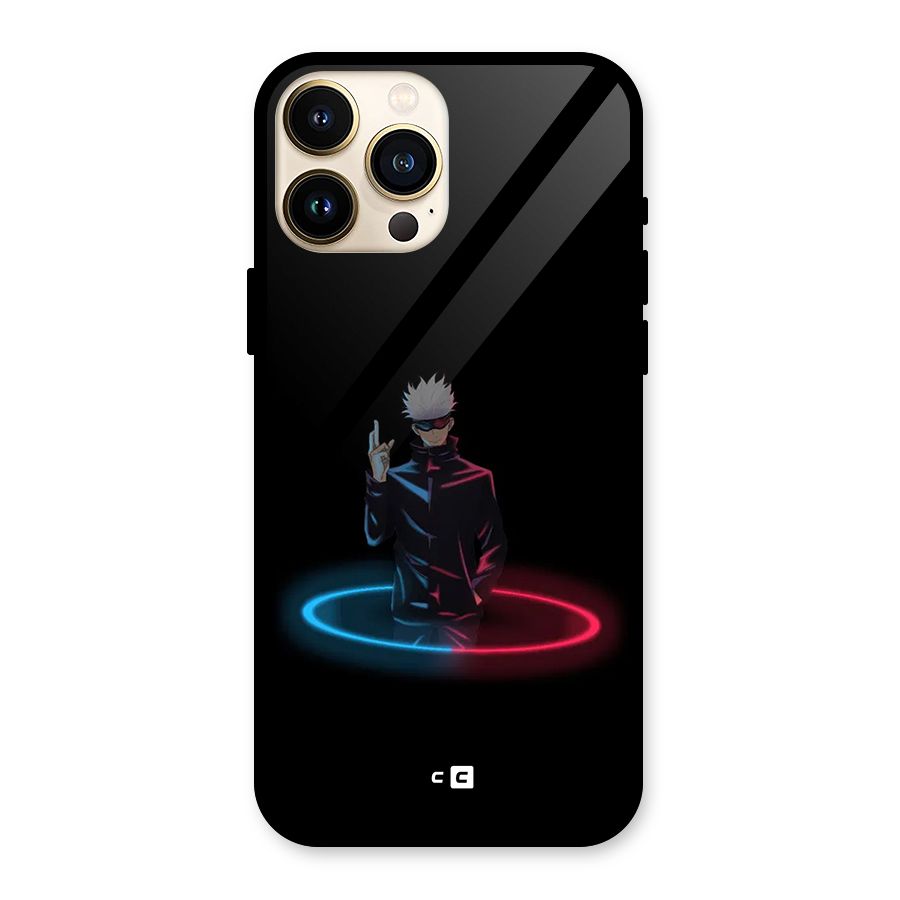 Gojo Sataru Wink Glass Back Case for iPhone 13 Pro Max