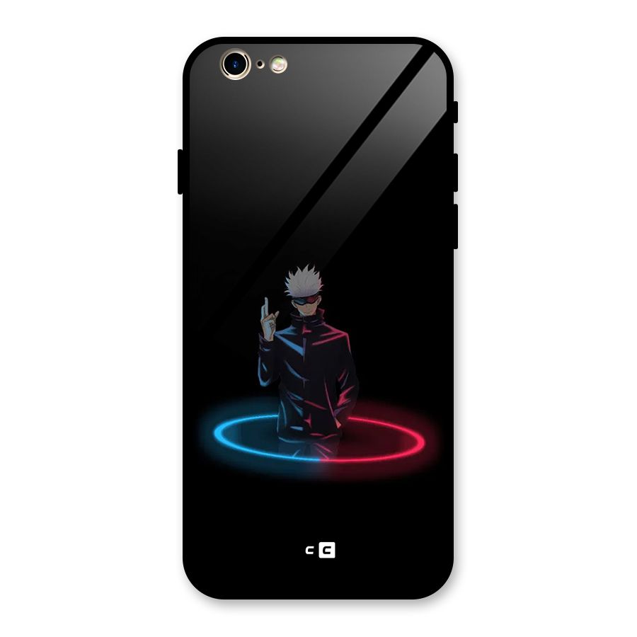 Gojo Sataru Wink Glass Back Case for iPhone 6 6S