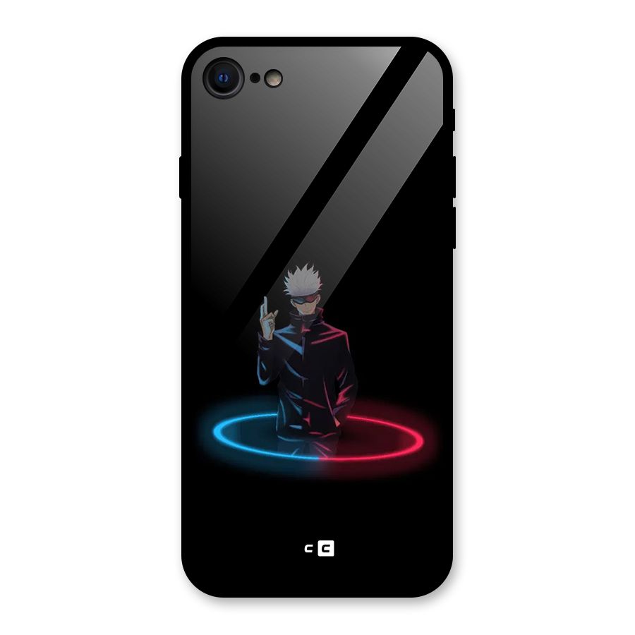 Gojo Sataru Wink Glass Back Case for iPhone 7