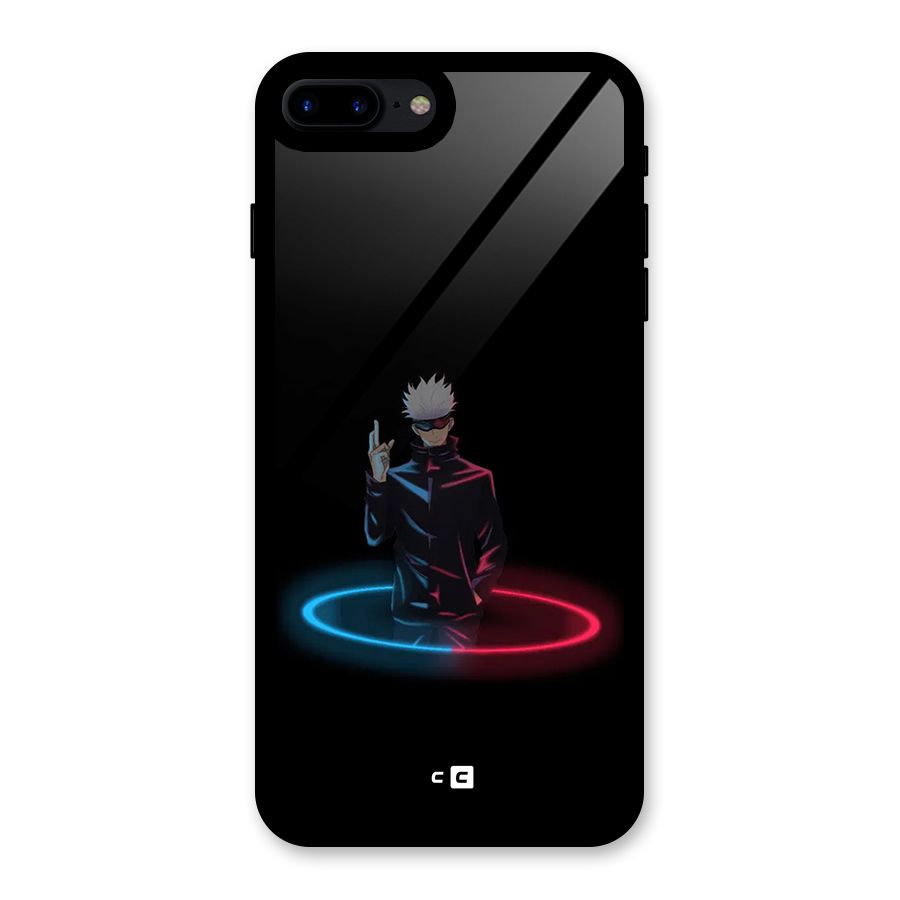 Gojo Sataru Wink Glass Back Case for iPhone 8 Plus