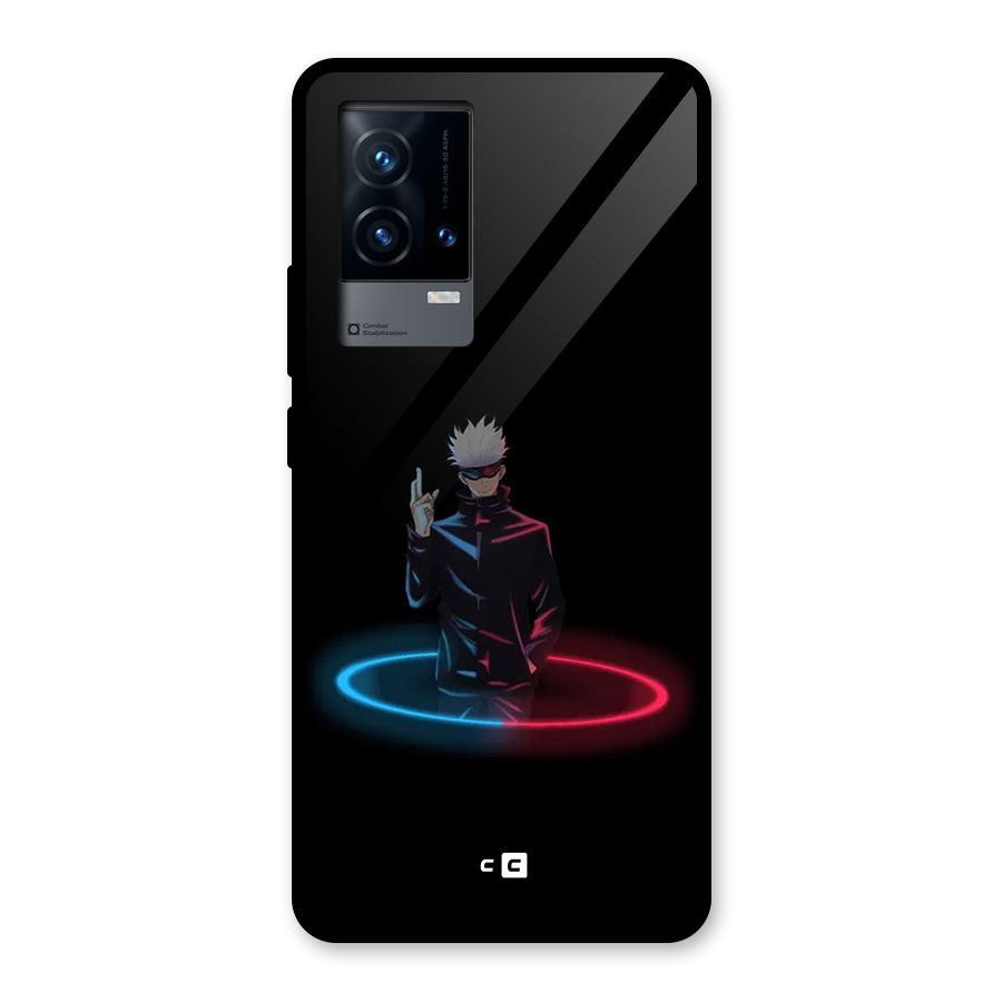 Gojo Sataru Wink Glass Back Case for iQOO 9 5G