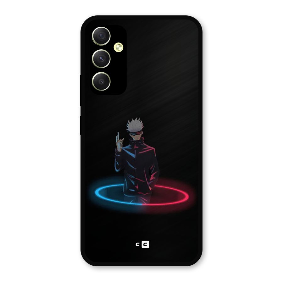 Gojo Sataru Wink Metal Back Case for Galaxy A34