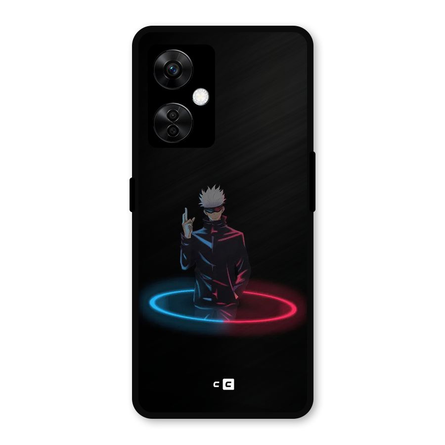 Gojo Sataru Wink Metal Back Case for OnePlus Nord CE 3 Lite