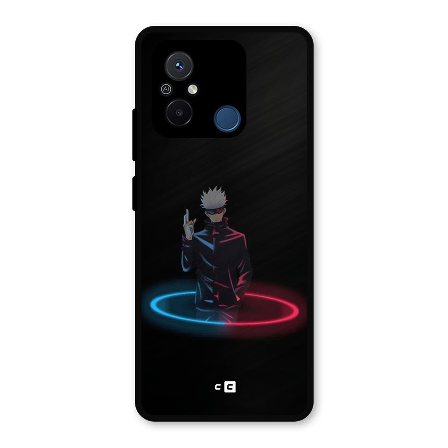 Gojo Sataru Wink Metal Back Case for Poco C55