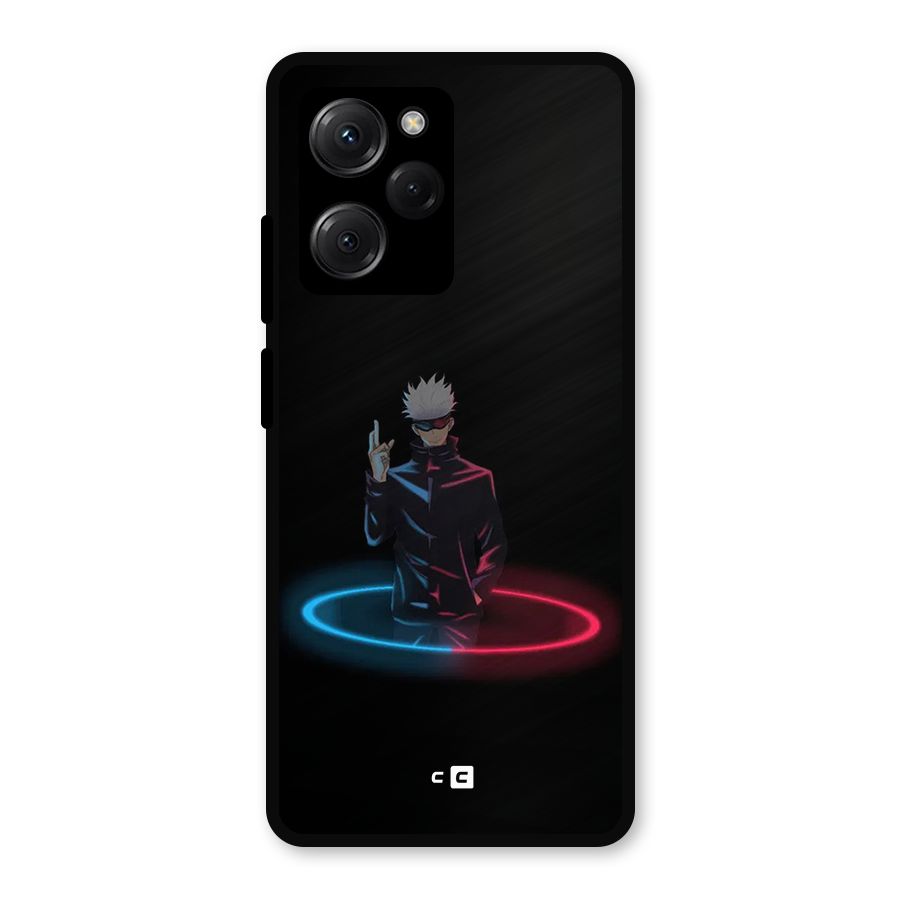 Gojo Sataru Wink Metal Back Case for Poco X5 Pro