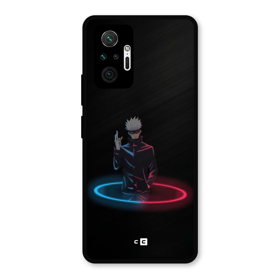 Gojo Sataru Wink Metal Back Case for Redmi Note 10 Pro