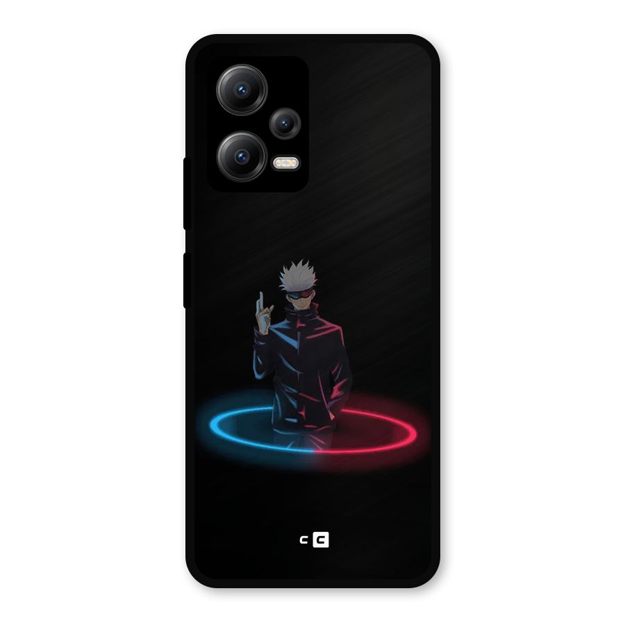 Gojo Sataru Wink Metal Back Case for Redmi Note 12 5G