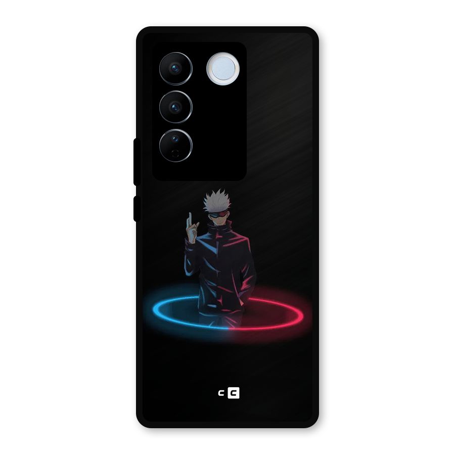 Gojo Sataru Wink Metal Back Case for Vivo V27 Pro