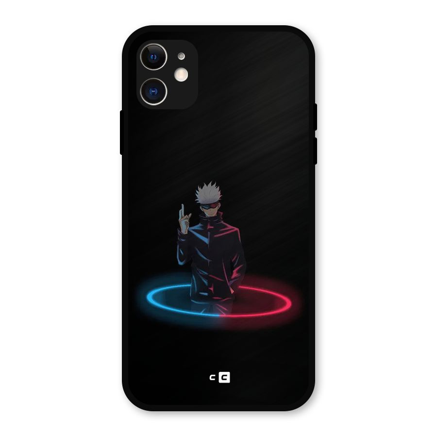 Gojo Sataru Wink Metal Back Case for iPhone 11