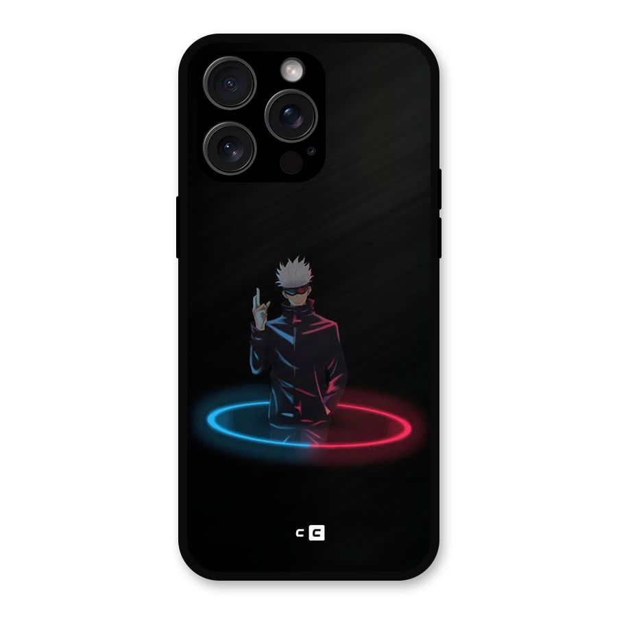 Gojo Sataru Wink Metal Back Case for iPhone 15 Pro Max