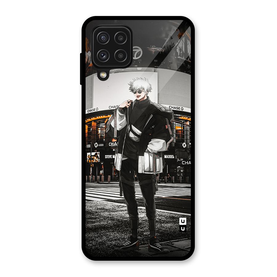Gojo Shopping Glass Back Case for Galaxy A22 4G