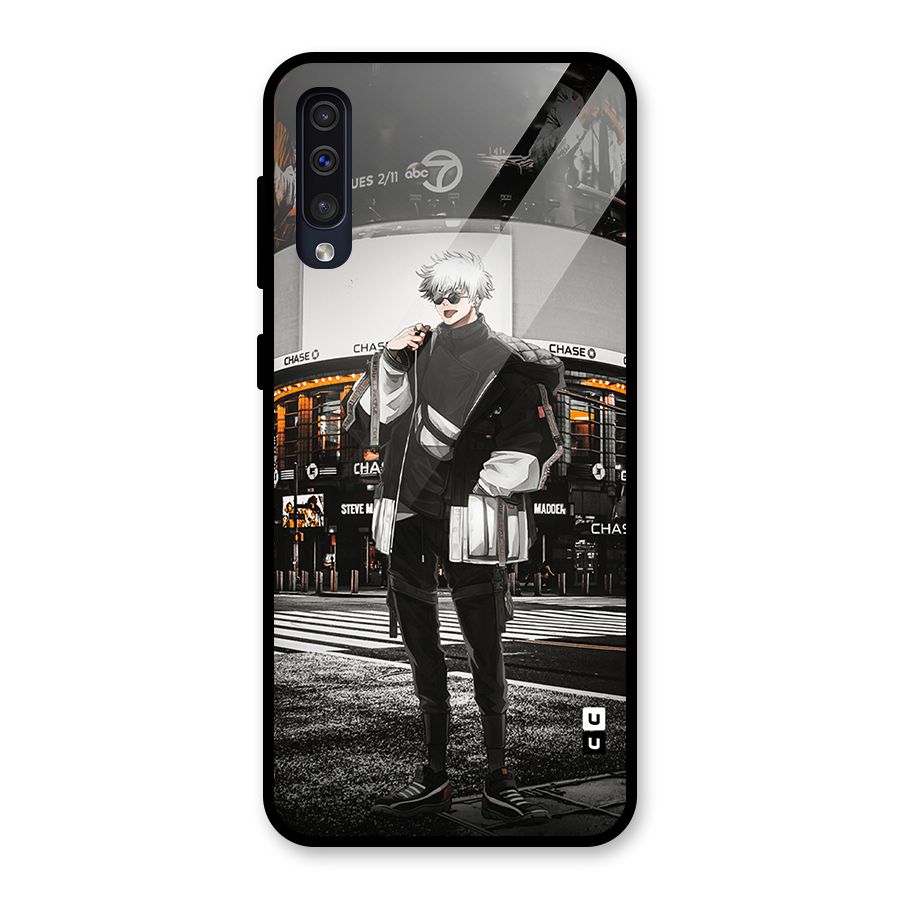 Gojo Shopping Glass Back Case for Galaxy A50