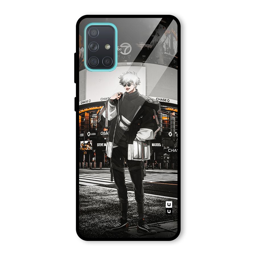 Gojo Shopping Glass Back Case for Galaxy A71