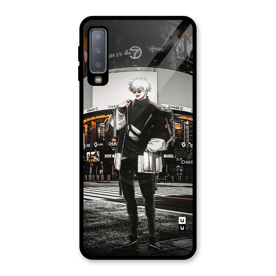 Gojo Shopping Glass Back Case for Galaxy A7 (2018)
