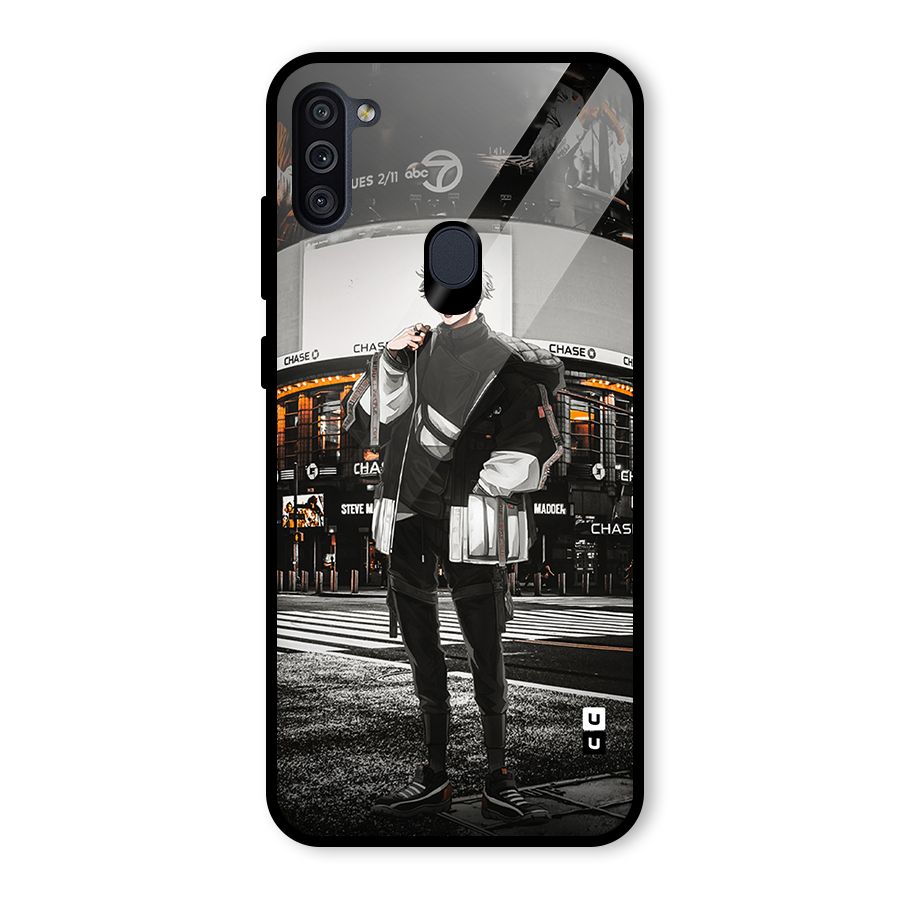 Gojo Shopping Glass Back Case for Galaxy M11
