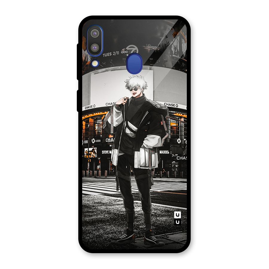 Gojo Shopping Glass Back Case for Galaxy M20